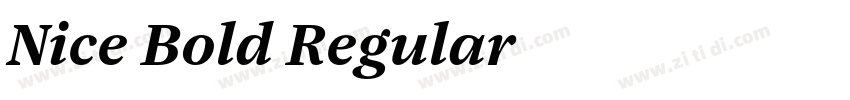 Nice Bold Regular字体转换